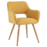 Стул в рогожке желтого цвета NEASAN STOOL варинант исполнения - 1 | Loft Concept в Перми