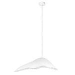 Подвесной светильник с асимметричным волнообразным абажуром и фактурной бахромой по краю Tactile Line варинант исполнения - 2 | Loft Concept в Перми