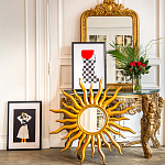 Зеркало-солнце круглое с золотыми с лучами Rays of Peace варинант исполнения - 3 | Loft Concept в Перми