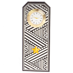 Часы подарочные настольные в виде погона Генерала из натурального камня Змеевик Silver Military Clock варинант исполнения - 1 | Loft Concept в Перми