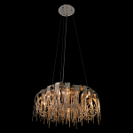 Люстра круглая подвесная с металлическими дугами и длинными цепочками 80 см Atlantis Chain варинант исполнения - 5 | Loft Concept в Перми