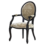 Стул из массива березы с подлокотниками и мягкой обивкой Vintage варинант исполнения - 1 | Loft Concept в Перми