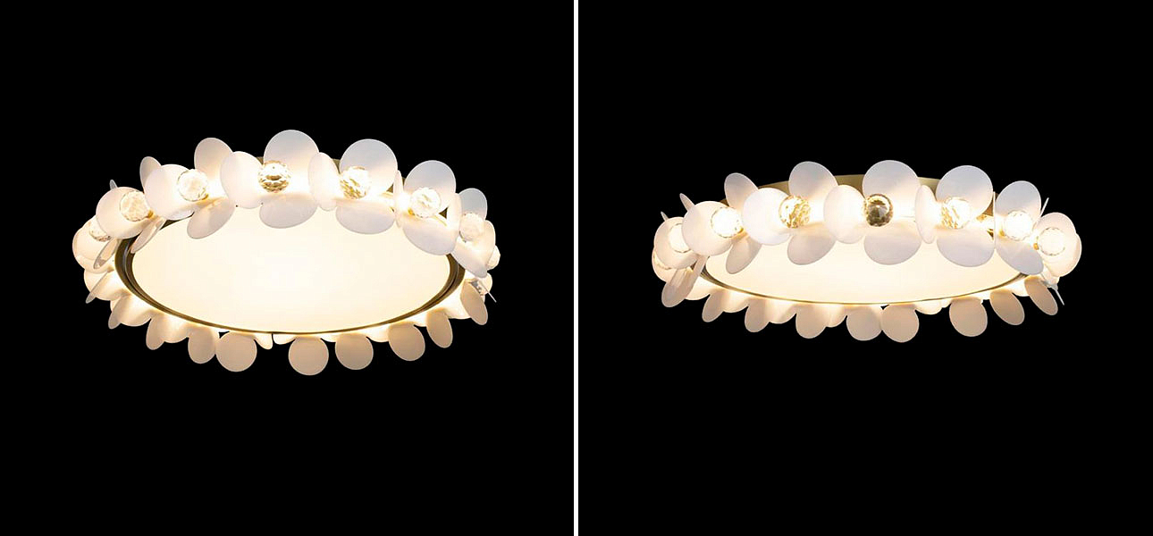 Потолочный светильник Белые Цветы White Flowers Ceiling lamp D 48 Потолочный светильник Белые Цветы White Flowers Ceiling lamp D 48 - Loft-Concept в Перми