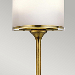 Бра вертикальное с белым полукруглым плафоном и длинным стержнем S Kichler варинант исполнения - 4 | Loft Concept в Перми