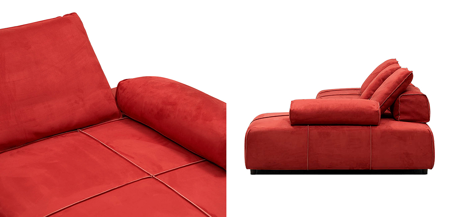 Угловой диван Quinn Red Sofa Угловой диван Quinn Red Sofa - Loft-Concept в Перми