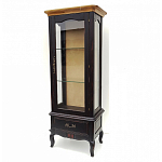 Витрина однодверная с ящиком и 3-мя полками из массива березы Vintage варинант исполнения - 1 | Loft Concept в Перми