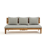 Садовый диван-трансофрмер Kate серый варинант исполнения - 5 | Loft Concept в Перми