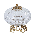 Конфетница из прозрачного рельефного стекла Eden Garden варинант исполнения - 9 | Loft Concept в Перми