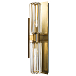 Бра с двумя хрустальными цилиндрическими плафонами Glass TUBE варинант исполнения - 1 | Loft Concept в Перми