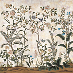 Обои ручная роспись Siam White Metal варинант исполнения - 1 | Loft Concept в Перми