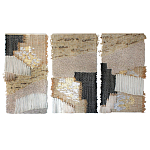 Триптих Геометрический гобелен бежевый Figurative Beige Wall Hangings варинант исполнения - 4 | Loft Concept в Перми