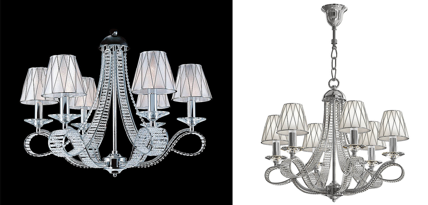 Люстра Franseza Chandelier chrome 67 Люстра Franseza Chandelier chrome 67 - Loft-Concept в Перми