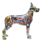 Статуэтка Graffiti Great Dane Поп-Арт варинант исполнения - 2 | Loft Concept в Перми