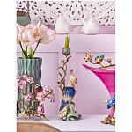 Подсвечник в образе попугая из фарфора с бронзовыми элементами Eden Garden варинант исполнения - 2 | Loft Concept в Перми