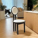 Дизайнерский стул из массива дерева с круглой спинкой Infinitude варинант исполнения - 1 | Loft Concept в Перми