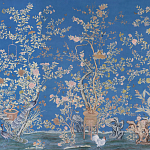 Обои ручная роспись Houghton Canton Blue варинант исполнения - 1 | Loft Concept в Перми