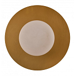 Бра круглое с плафоном из натурального камня на латунном основании Cryptocrystalline Stone варинант исполнения - 3 | Loft Concept в Перми