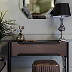 Настольная лампа с черным конусообразным абажуром Glass Flask варинант исполнения - 1 | Loft Concept в Перми