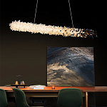 Люстра линейная светодиодная из необработанных кристаллов Mountain Comet варинант исполнения - 4 | Loft Concept в Перми