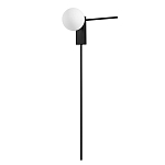 Бра с белым шарообразным плафоном и черным минималистичным каркасом Direct Rays варинант исполнения - 1 | Loft Concept в Перми