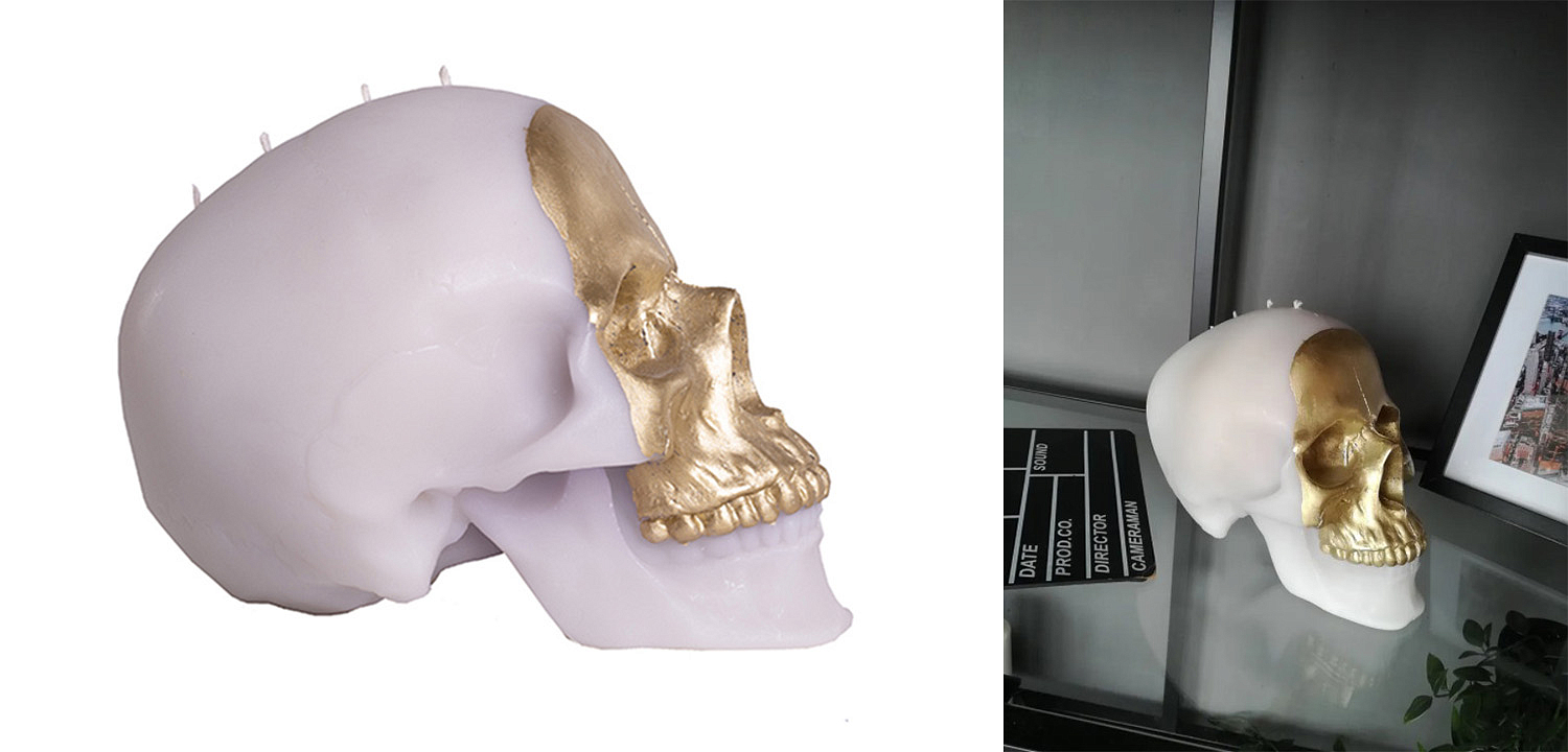 Свеча Gold Skull Свеча Gold Skull - Loft-Concept в Перми