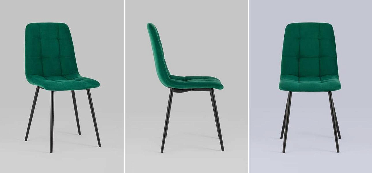 Стул NANCY S-2 Chair Изумрудный Велюр Стул NANCY S-2 Chair Изумрудный Велюр - Loft-Concept в Перми