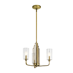  Люстра с прозрачными рифлеными цилиндрическими плафонами Kichler варинант исполнения - 2 | Loft Concept в Перми