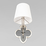 Бра с белым текстильным абажуром и фигурным основанием с зеркальной вставкой Vitorino варинант исполнения - 22 | Loft Concept в Перми