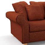 Мебельная ткань Шенилл терракотовый цвет 138 см T4-44 варинант исполнения - 5 | Loft Concept в Перми