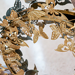 Зеркало круглое в металлической раме украшенной фигурами бабочек Butterflies варинант исполнения - 3 | Loft Concept в Перми