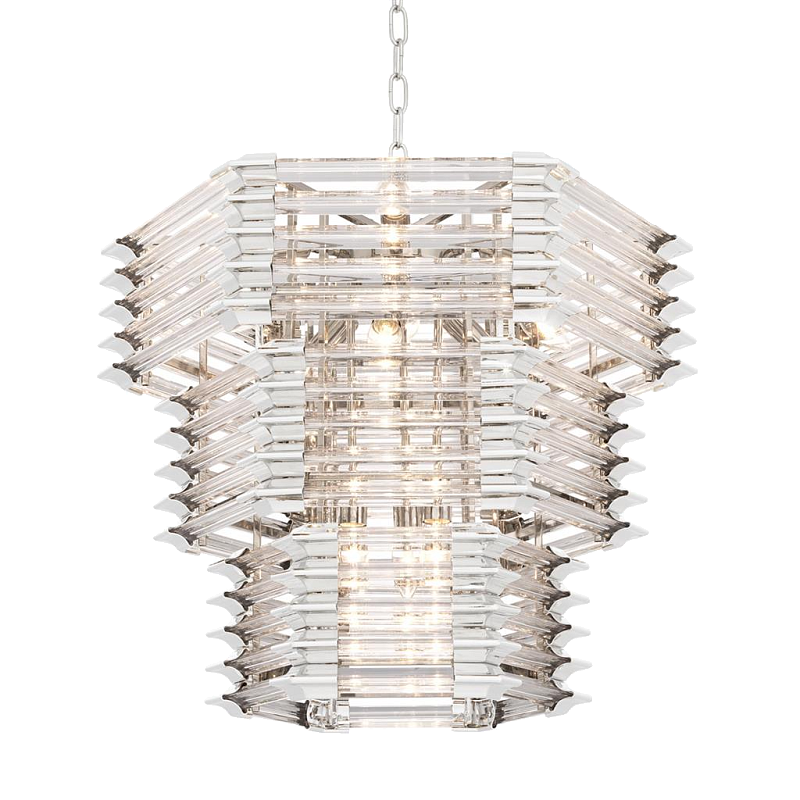 Люстра Chandelier Wren Никель Прозрачный (Transparent) в Перми | Loft Concept 