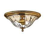 Потолочный светильник цвета латунь с прозрачным плафоном в форме чаши Hinkley варинант исполнения - 1 | Loft Concept в Перми