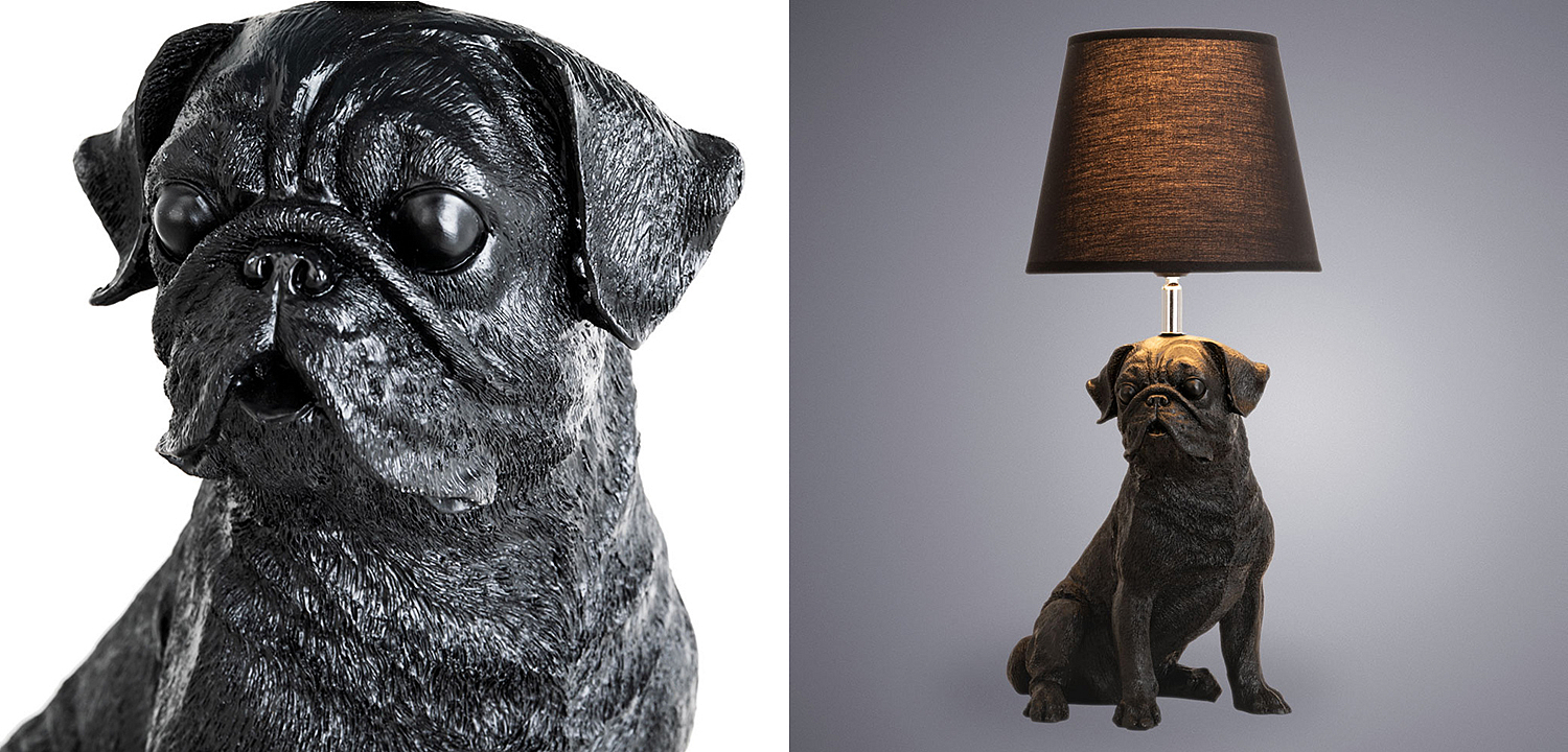 Настольная лампа Black Bulldog Table Lamp Настольная лампа Black Bulldog Table Lamp - Loft-Concept в Перми