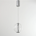 Подвесной светильник с плафоном в форме шара Inner Gleam Orb silver варинант исполнения - 9 | Loft Concept в Перми