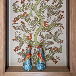 Обои с вышивкой ручной работы Fyodor Original colourway on linen варинант исполнения - 1 | Loft Concept в Перми