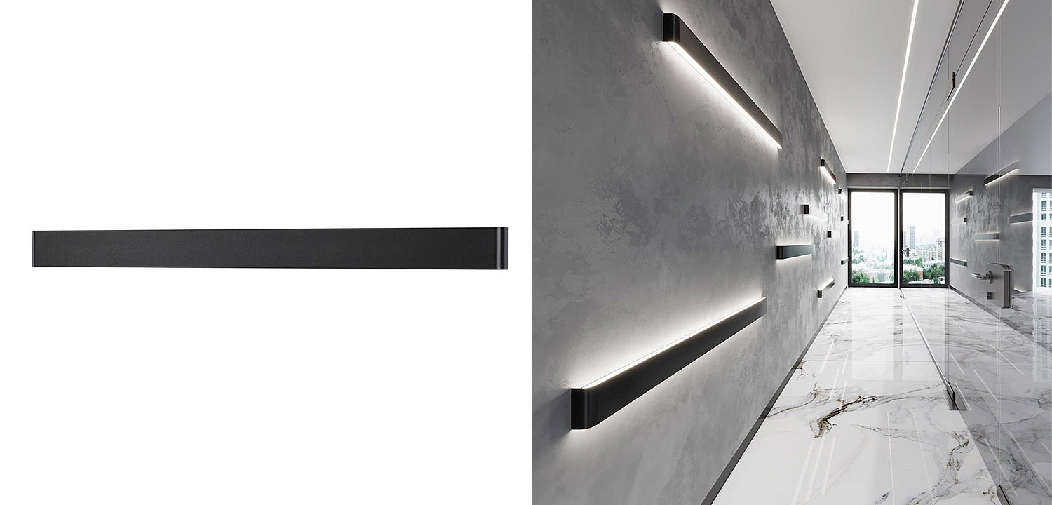 Бра Obverse Black Long Wall lamp Бра Obverse Black Long Wall lamp - Loft-Concept в Перми