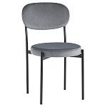 Стул с круглым сиденьем на металлическом основании ALFIE CHAIR Grey варинант исполнения - 1 | Loft Concept в Перми