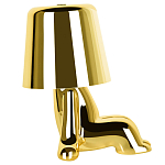 Настольная лампа фигурная цвета золото с гладким абажуром Высота 16 см Sophia варинант исполнения - 4 | Loft Concept в Перми