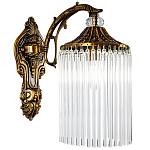 Бра с плафоном с виде трубчатых хрустальных подвесок Cadice Wall Lamp варинант исполнения - 1 | Loft Concept в Перми