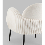 Полукресло Wave Stripes букле белый варинант исполнения - 3 | Loft Concept в Перми