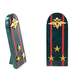 Сувенир Погон МВД из натурального камня змеевик Souvenir Epaulets варинант исполнения - 7 | Loft Concept в Перми