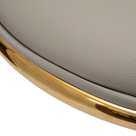 Стул бежевый из экокожи на золотых ножках Attribute of Elegance варинант исполнения - 3 | Loft Concept в Перми