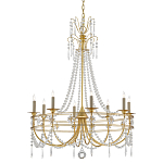 Люстра с декором из прозрачных бусин Glowing Crystals варинант исполнения - 2 | Loft Concept в Перми