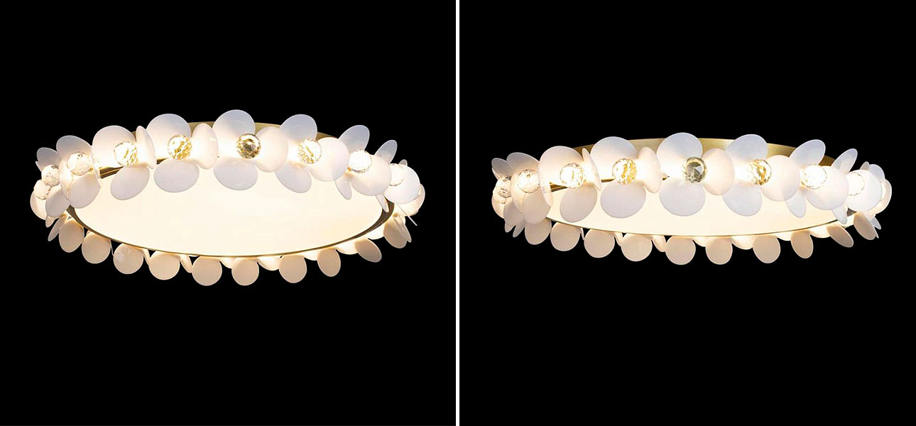 Потолочный светильник Белые Цветы White Flowers Ceiling lamp D 57 Потолочный светильник Белые Цветы White Flowers Ceiling lamp D 57 - Loft-Concept в Перми