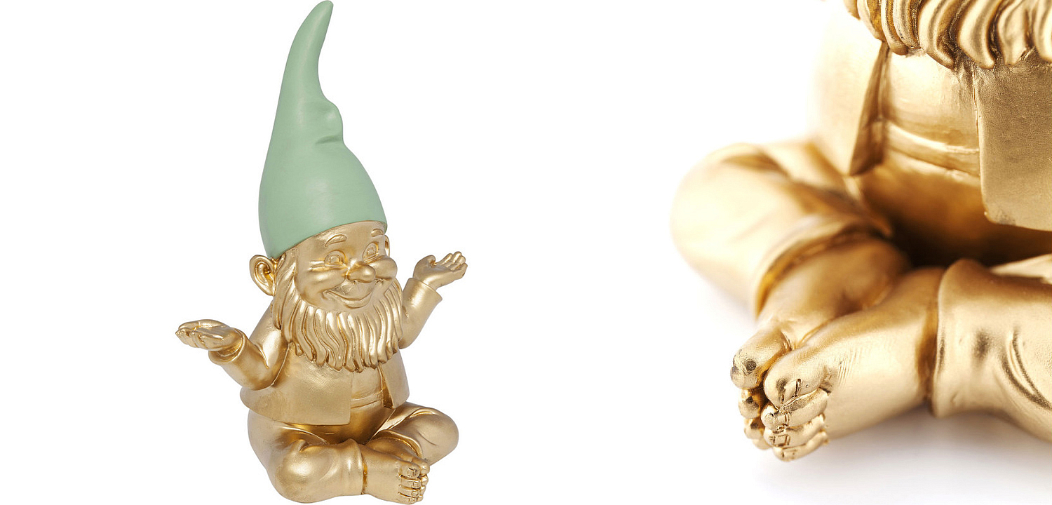 Статуэтка Golden Meditating Gnome Статуэтка Golden Meditating Gnome - Loft-Concept в Перми