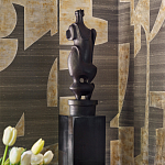 Обои ручная роспись в стиле Арт-деко Symphony Original colourway on Arkose silk dupion варинант исполнения - 3 | Loft Concept в Перми