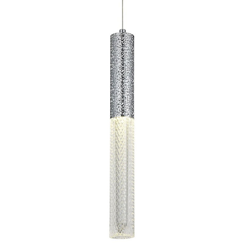 Подвесной светильник Dew Drops Tube Chrome Hanging Lamp Прозрачный Хром Подвесной светильник Dew Drops Tube Chrome Hanging Lamp Прозрачный Хром в Перми | Loft Concept