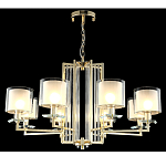 Люстра с 8-ю цилиндрическими плафонами из стекла Laurent варинант исполнения - 4 | Loft Concept в Перми