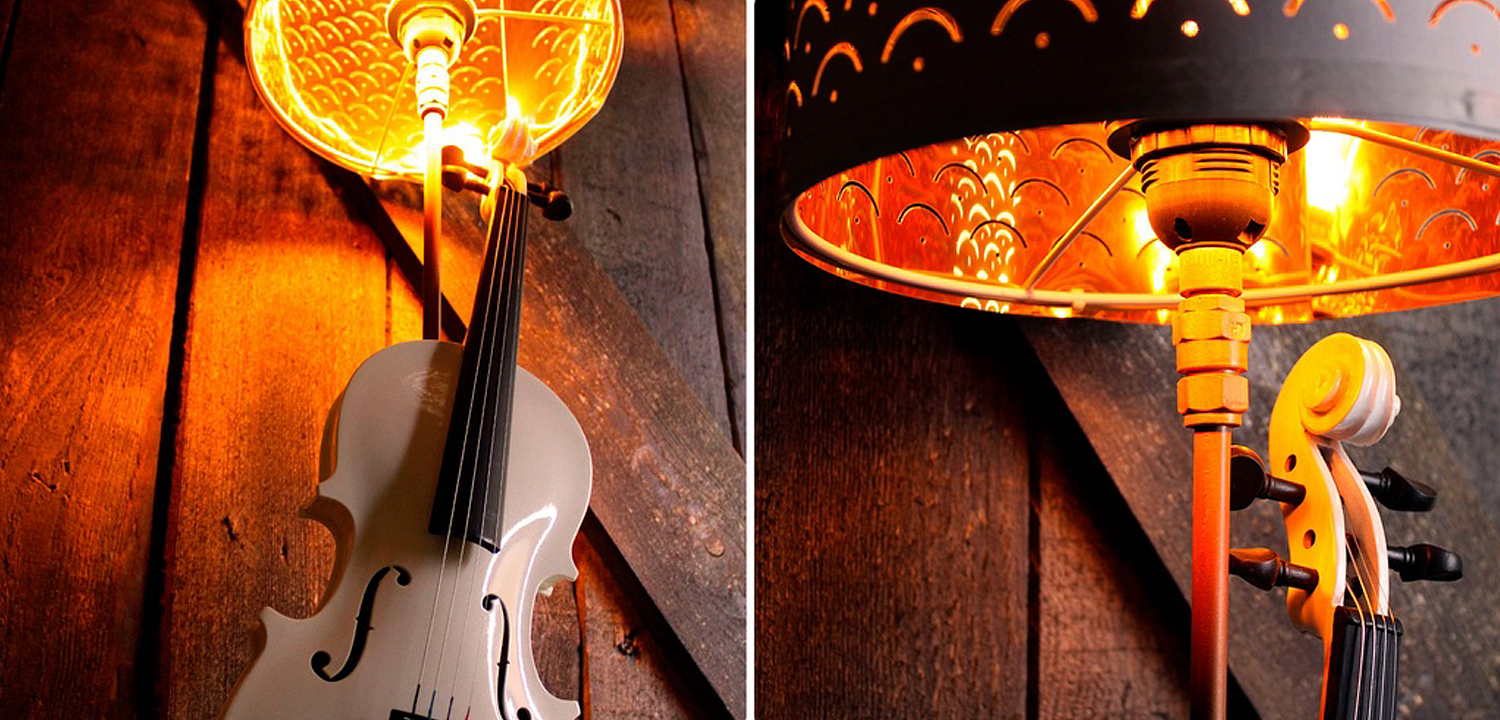 Настольная лампа Violin white Настольная лампа Violin white - Loft-Concept в Перми
