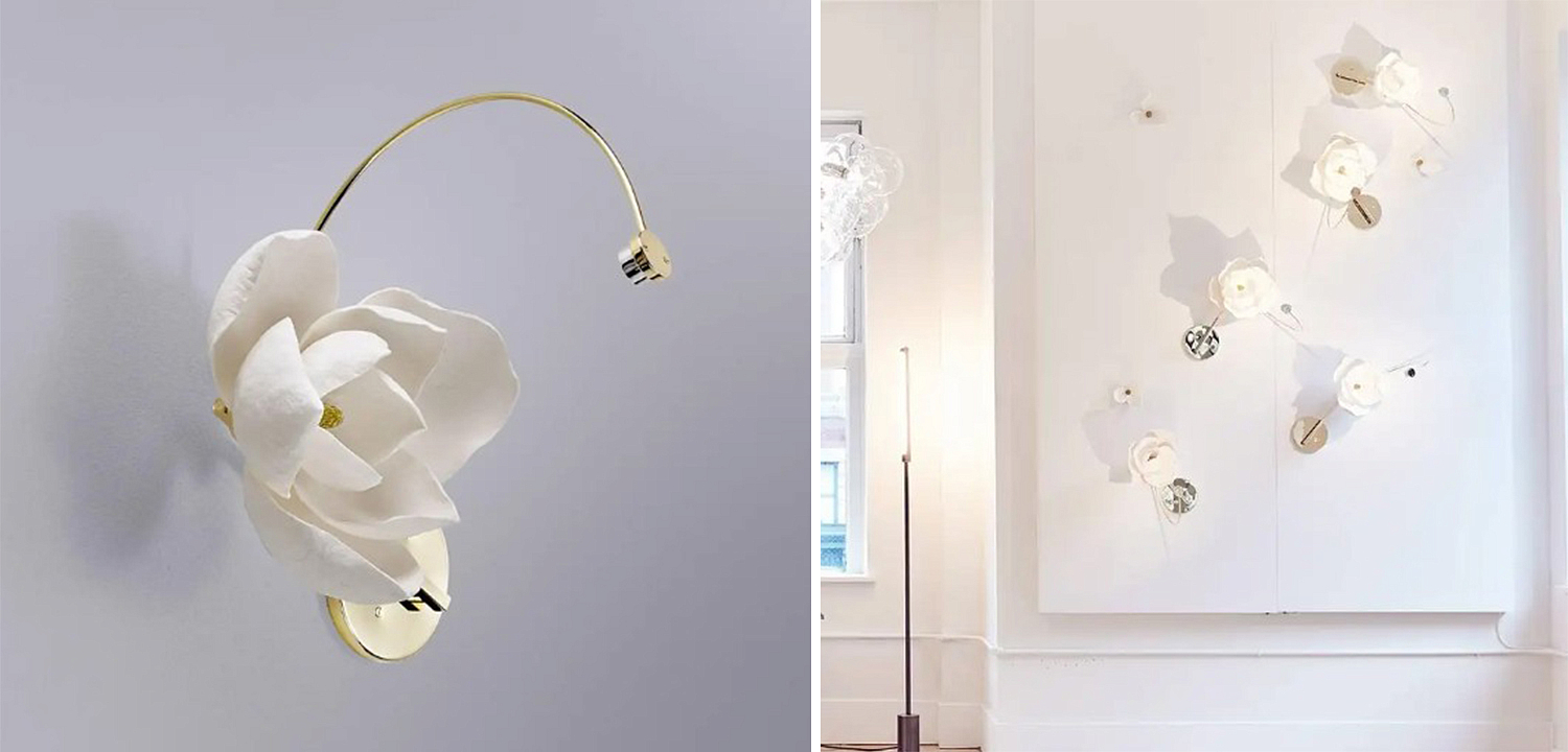 Бра Белый Цветок Lure Sconce by PELLE Бра Белый Цветок Lure Sconce by PELLE - Loft-Concept в Перми